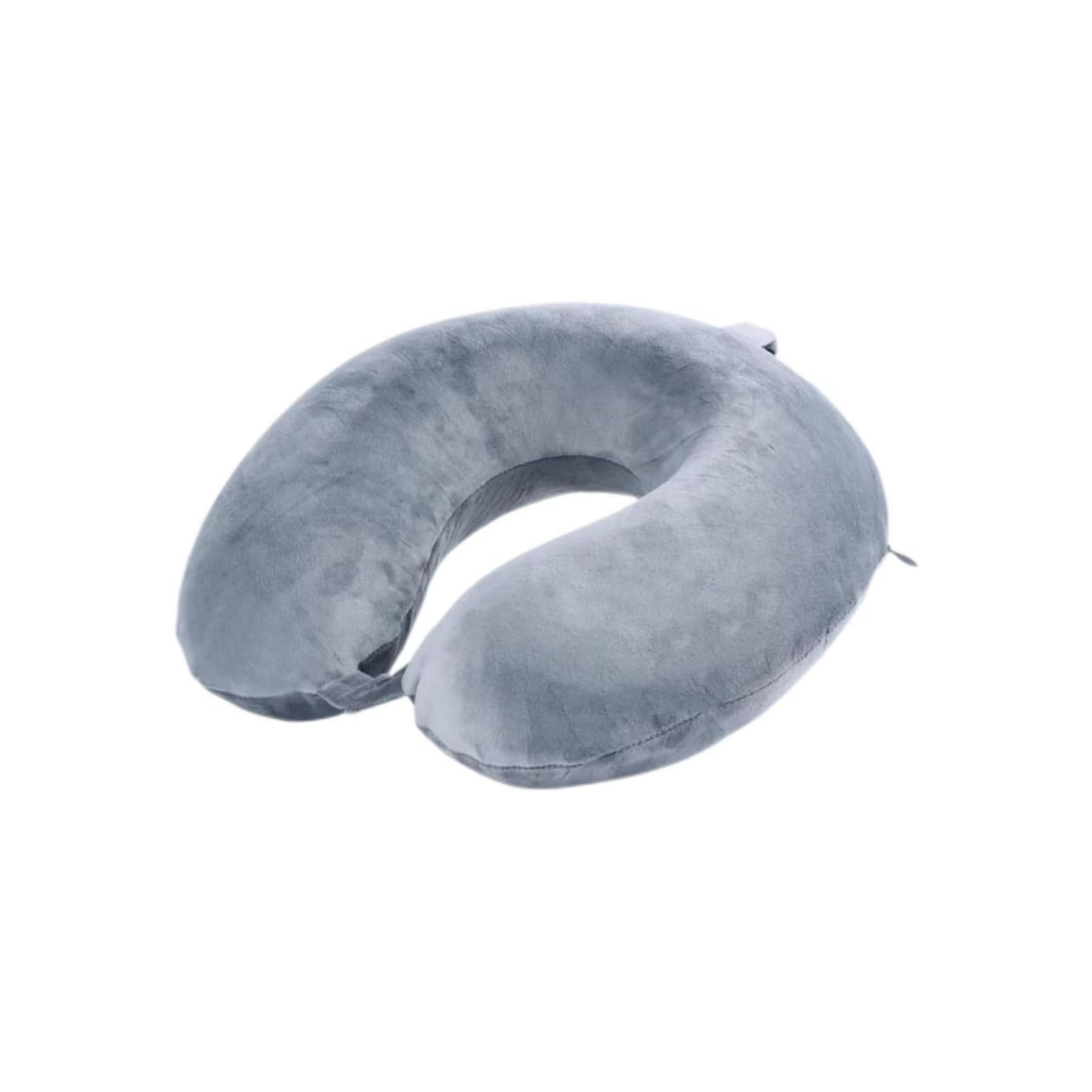 Coussin de voyage en U gris et portable
