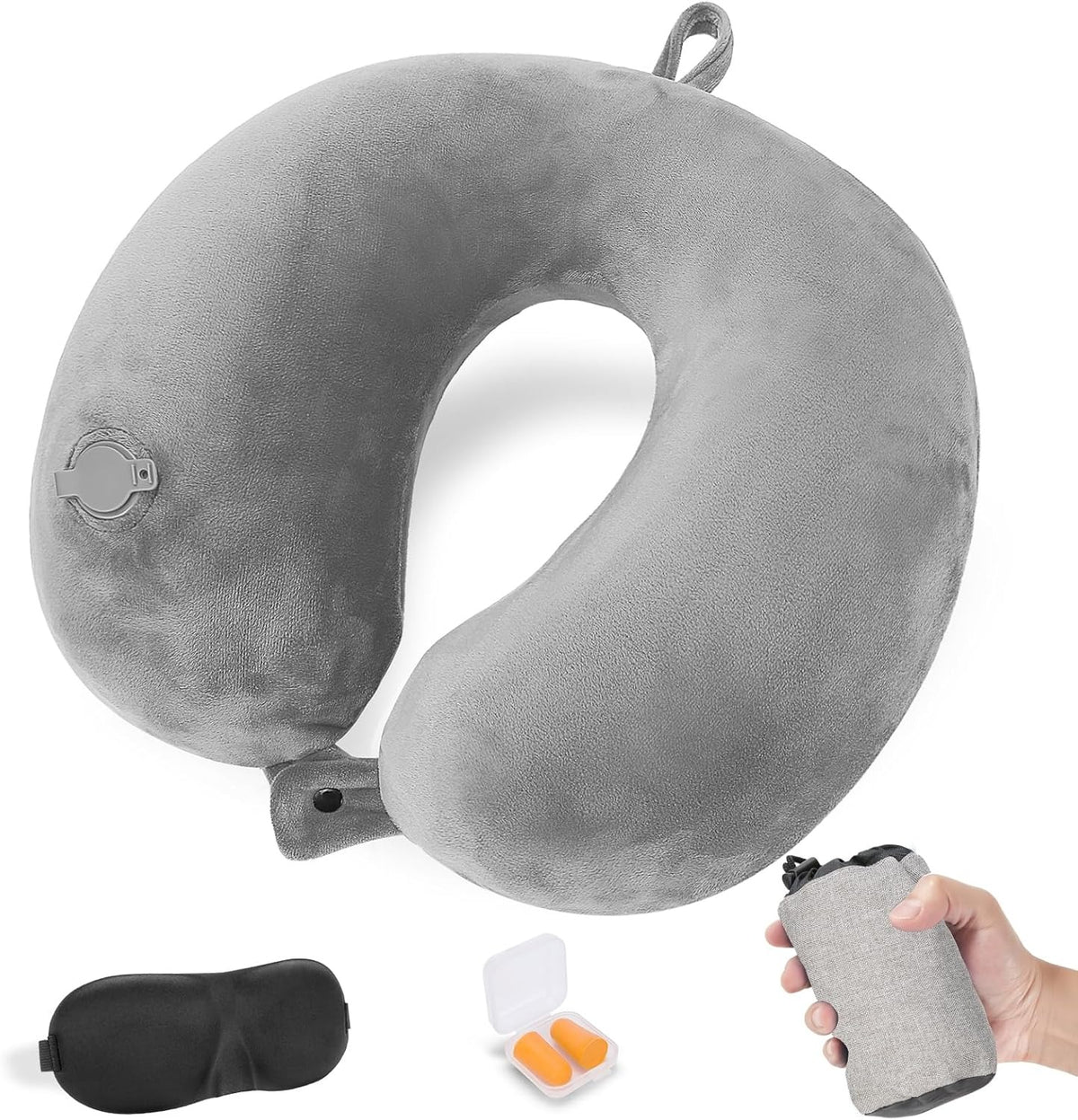Coussin de voyage gonflable ultra-léger pour avion
